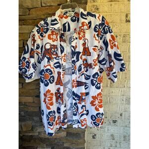 Wes and Willy Auburn University Button Up Shirt-Size XL-Style 2264 AUB